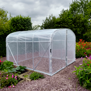 Serres tunnel de jardin à pieds droits de hauteur 180cm