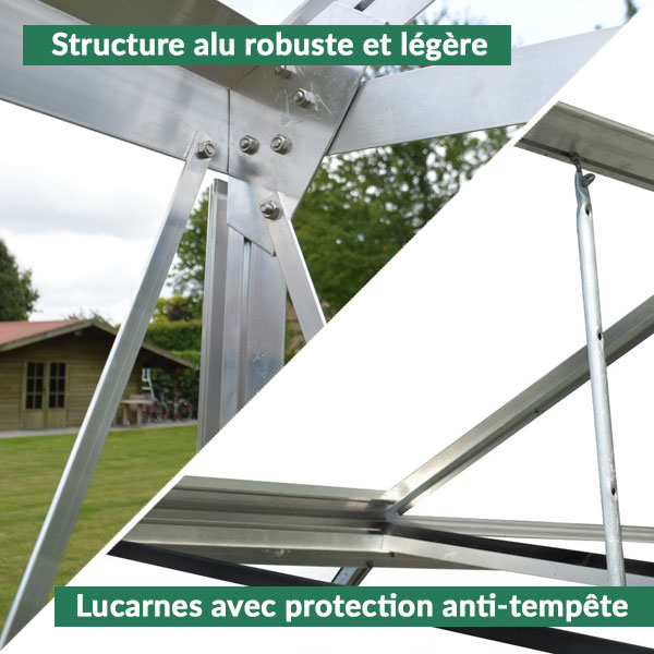 Panneau alvéolaire de serre polycarbonate demi-lune