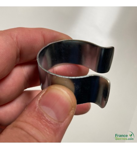 Lot De 40 Clips à Ressort Terry – Avec Plaque Arrière, Diamètre De Prise 25 Mm, Acier Carbone Noir