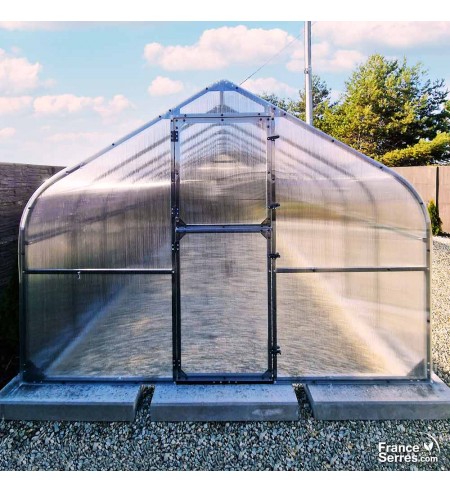 Serre de Jardin Polycarbonate & Aluminium - Anti UV - 180 x 120cm Sans Base  