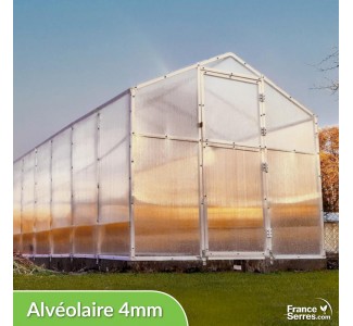 Serre de jardin Polycarbonate ALVÉOLAIRE 8,5m²