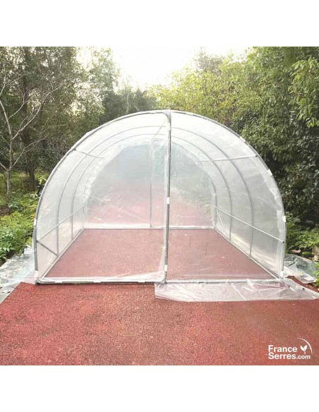 serre de jardin tunnel 9m² avec bâche thermique