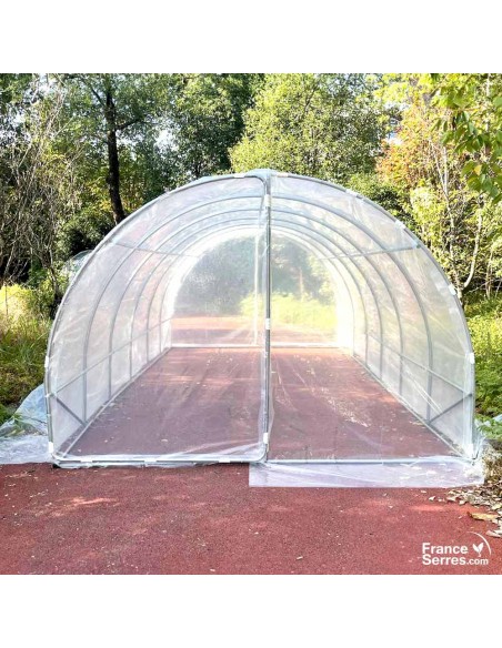serre de jardin bâche transparente 3m x 3m 18m² Ø25mm