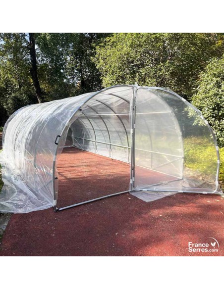 serre de jardin bâche transparente 3m x 3m 18m² Ø32mm