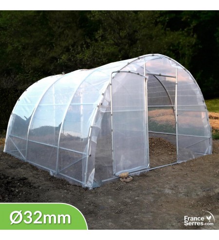 Serre tunnel SEMI-PRO avec 2 portes 16m²