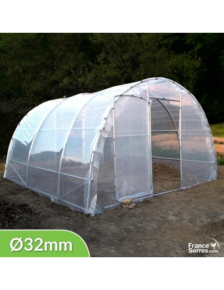 Serre tunnel SEMI-PRO avec 2 portes 16m²