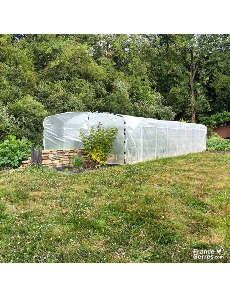 Serre tunnel avec pied droit 28m²