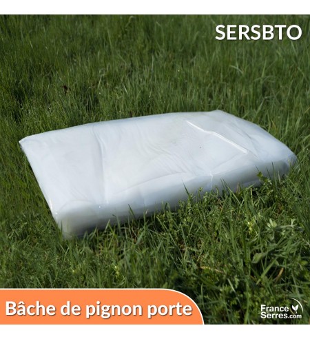 Bâche de remplacement pour pignon porte de serre de jardin modulable SERSBTO