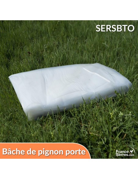 Bâche de remplacement pour pignon porte de serre de jardin modulable SERSBTO