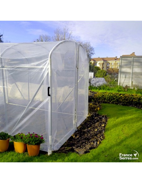 Serre de jardin à pieds droits d'une surface de 6 m²