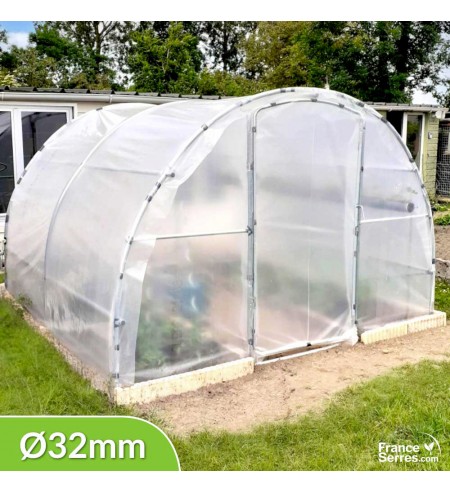 Serre tunnel Semi-Pro 9m² avec 2 portes