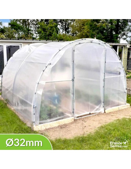 Serre tunnel Semi-Pro 9m² avec 2 portes