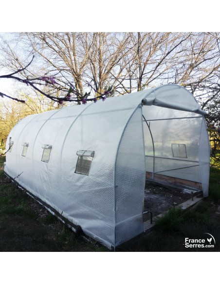 Serre tunnel de jardin 18m²