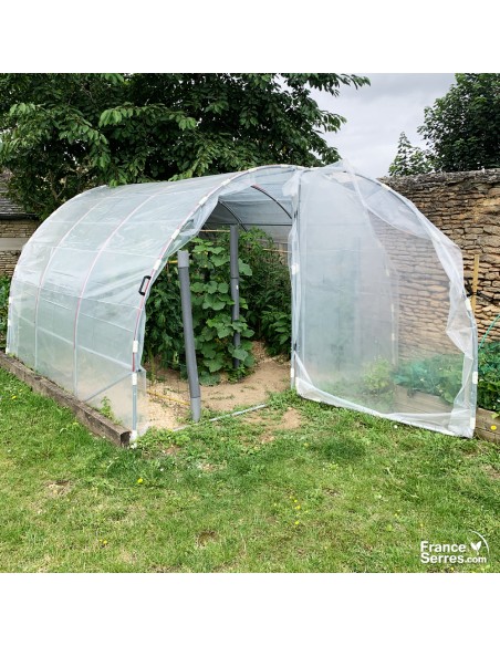serre de jardin tunnel bâche thermique transparente de 9m²