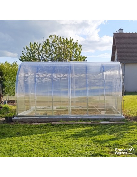 Serre polycarbonate demi-lune 3x4m