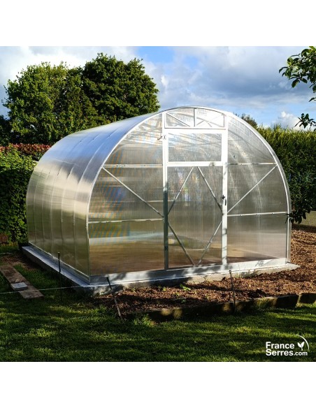 Serre polycarbonate demi-lune 3x4m