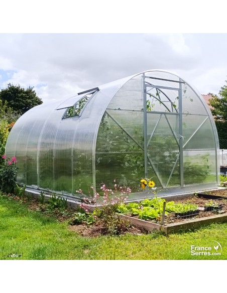 Serre polycarbonate demi-lune 3x4m