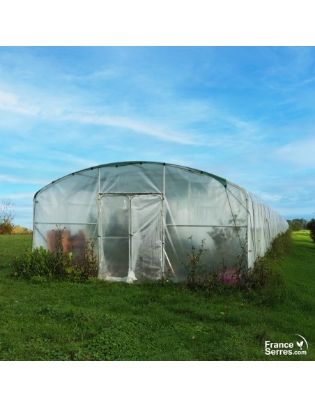 Serre tunnel professionnelle pour maraichage 50m²