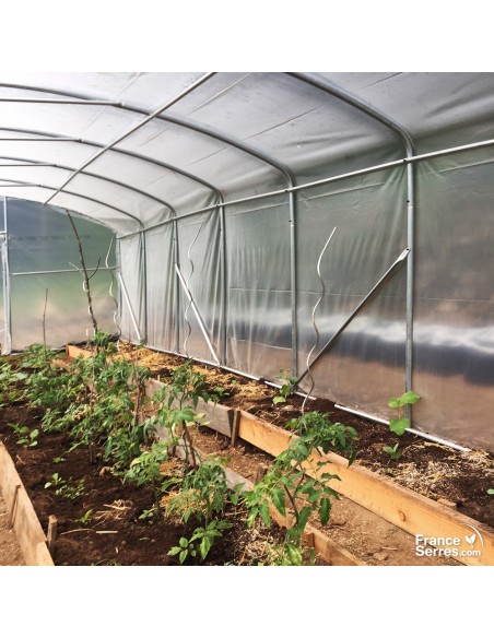 Serre tunnel professionnelle pour maraichage 50m²