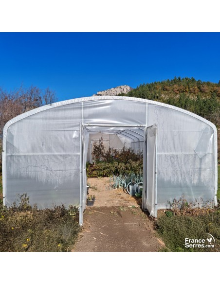 Serre tunnel professionnelle pour maraichage 50m²