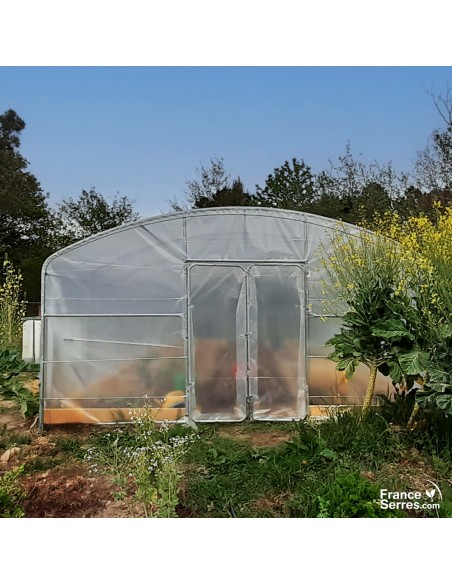 Serre tunnel professionnelle pour maraichage 50m²