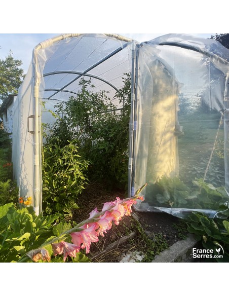 Serre tunnel avec pied droit 9m²