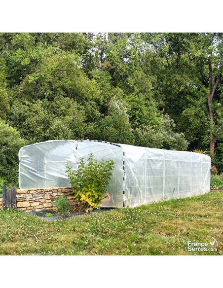 grande serre tunnel de jardin avec deux portes 21m2