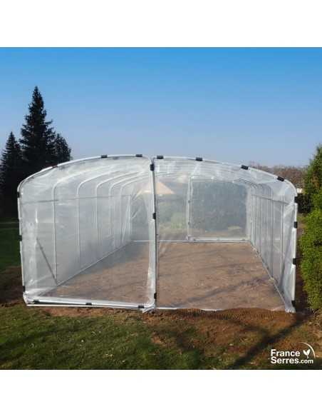 serre tunnel avec grande porte 21m2