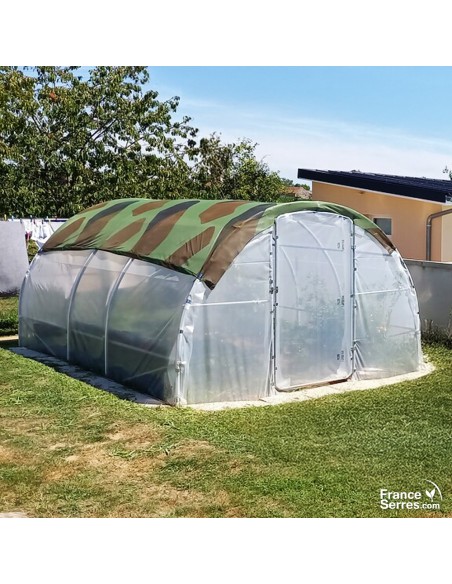 serre 12m² à 2 portes sur charnières
