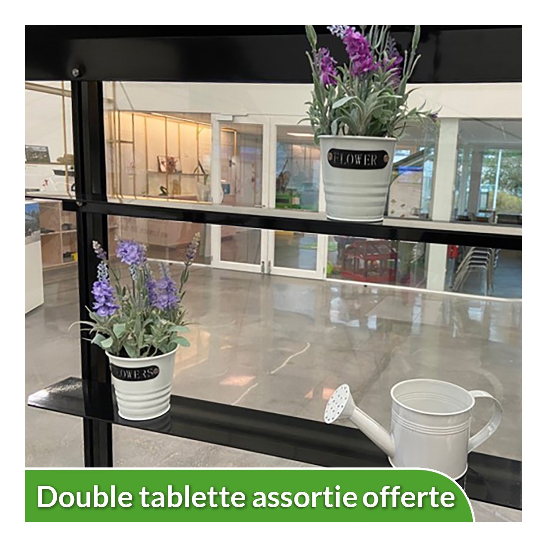 Double étagère assortie offerte Double étagère assortie offerte