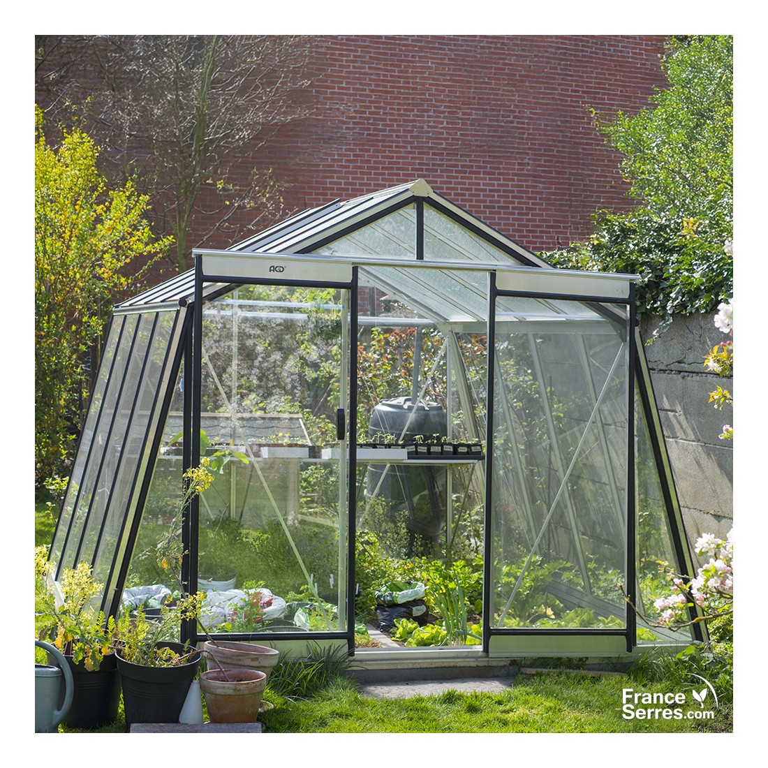 Porte pour passage élargi de serre en verre ACD Porte pour passage élargi de serre en verre ACD