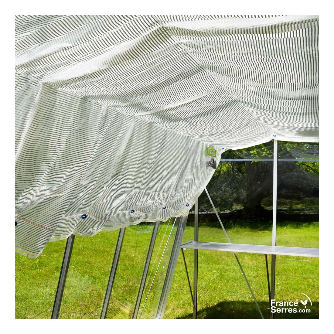 Toile d'ombrage professionnelle pour serre en verre ACD Toile d'ombrage professionnelle pour serre en verre ACD