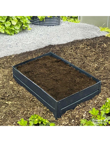 Jardinière bac de culture de dimensions 120x70x20 pour un jardin organisé