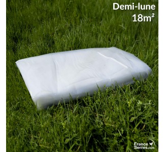 Bâche de corps de remplacement pour serre tunnel demi-lune de 18m²
