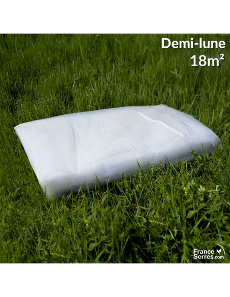 Bâche de corps de remplacement pour serre tunnel demi-lune de 18m²