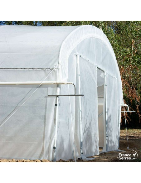 serre professionnelle à côtés enroulables 6m x 10m