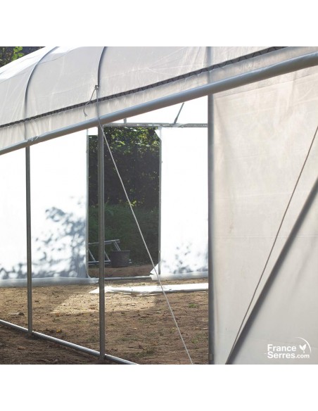 serre professionnelle avec bâches de côté enroulables