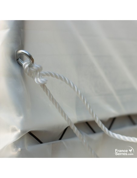 Arrimage anti-battement de la serre professionnelle à côtés enroulables