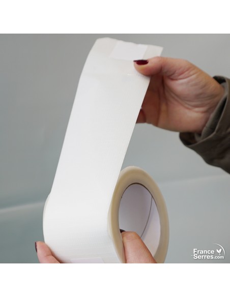 Ruban adhésif transparent avec trame réparation bâche serre tunnel