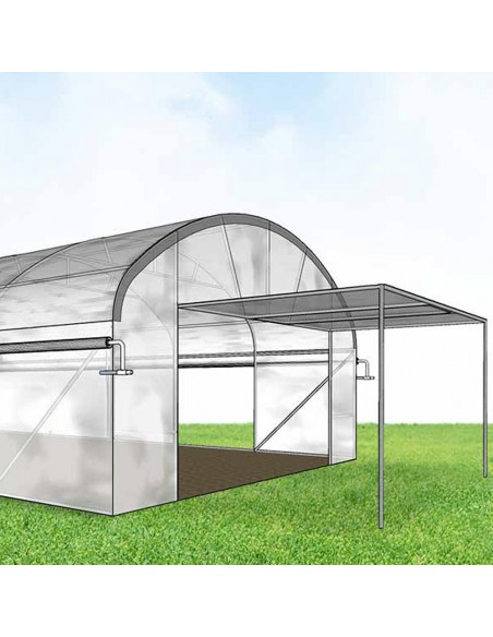 La porte relevable permet d'utiliser confortablement les outils et engins les plus volumineux.