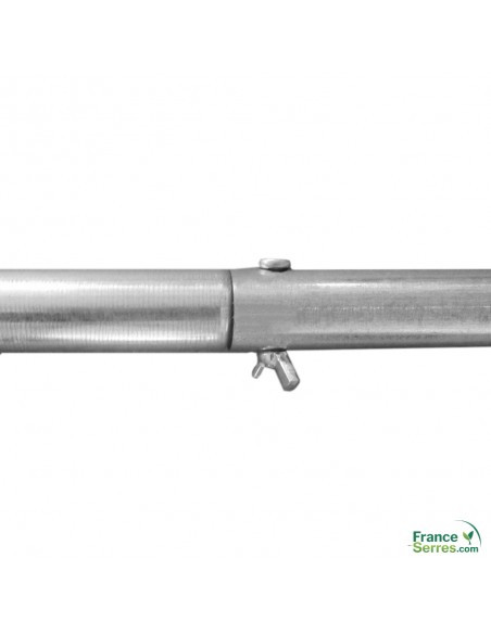 Structure tubulaire de Ø25mm de serre tunnel demi lune avec bâche translucide