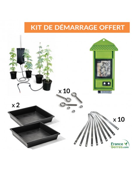 kit de démarrage offert pour achat de serre
