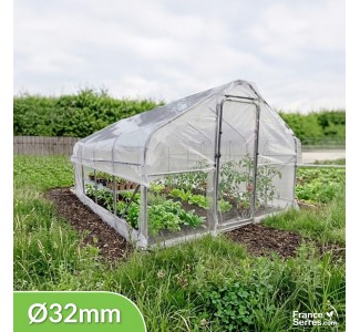 Serre chapelle de surface 12m² avec structure de diamètre 32mm